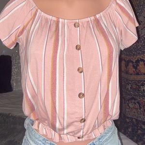 off the shoulder crop top